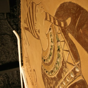 wall murals sgraffito