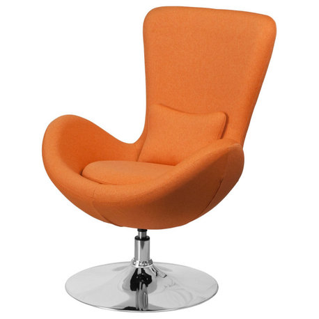 Roseto FFIF38375 30"W Fabric Accent Chair - Orange
