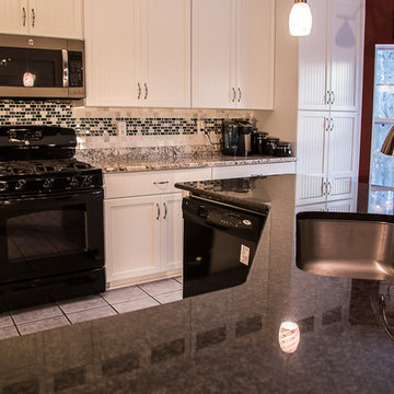 White Kitchen with Black Granite in Belcamp, MD