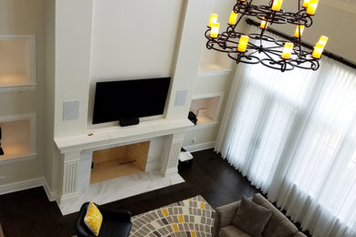 Living room - transitional living room idea in Chicago