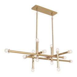 Robert Abbey - Jonathan Adler Milano Linear Chandelier - Chandeliers