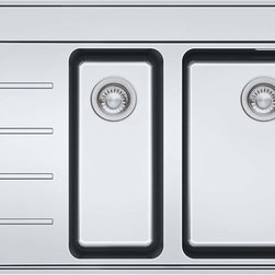 Frames by Franke 1.5 BOWL SINK WITH DRAINER & TAP LEDGE FSX 251 TPL Stainless St - Produkter