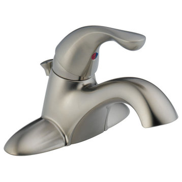 Delta Classic Single Handle Centerset Bathroom Faucet, Stainless, 520-SS-DST