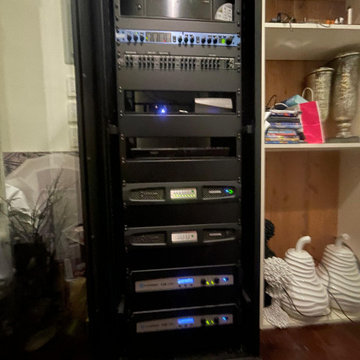 Custom Home Theater Equipment Rack, by Audio/Video Systems Integration, Inc