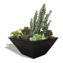 Malaga Tapered Square Tabletop Planter - Products