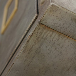 Angela Reclaimed Vintage Industrial Chic Stripped & Distressed  3 Drawer Cabinet - Decorative Chests & Cabinets