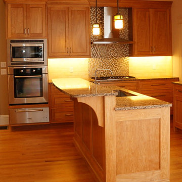 Natural Red Birch Kitchen