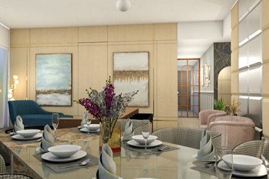 Trendy home design photo in Mumbai