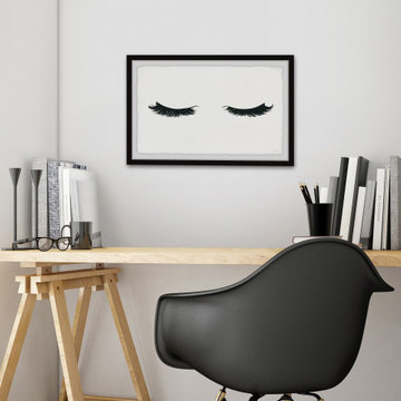 "Curly Lashes" Framed Painting Print