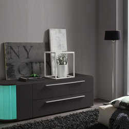 Modern Italian TV Stand Rondo Small by LC Mobili - $549.00 - Entertainment Centers And Tv Stands