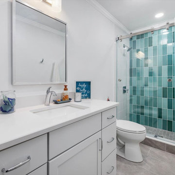 Transitional Primary & Guest Bathroom Remodel Pinehurst, NC