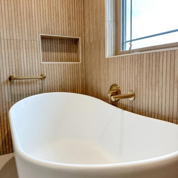 Beautiful Primary Bathroom Remodel by Levite Construction