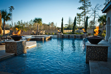 Elegant pool photo in Houston