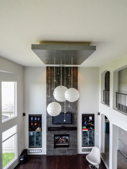 Ideas para salones | Fotos de salones modernos con marco de chimenea de