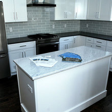 Kitchen With Stove On Counter
