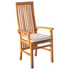 9-Piece Oval Teak Wood West Palm Table/Chair Set With Cushions