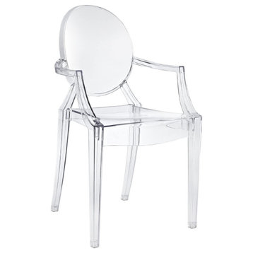 Nicer Furniture Set of 1 Philippe Starck Louis XVI Ghost Chair Crystal