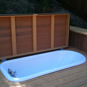 Mill Valley custom clear red cedar deck