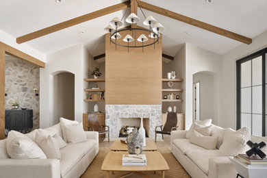 Inspiration for a transitional living room remodel in Phoenix