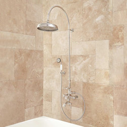 OXFORD THERMOSTATIC TUB AND SHOWER SET - 18" ARCHING SHOWER ARM AND HAND SHOWER - Products