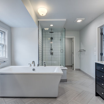 Modern Contemporary Master Bathroom with Argentinian Influence