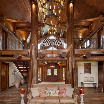 Modern Day Log Cabin - The Bowling Green Residence - Loft View