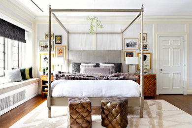 Transitional bedroom in New Orleans.