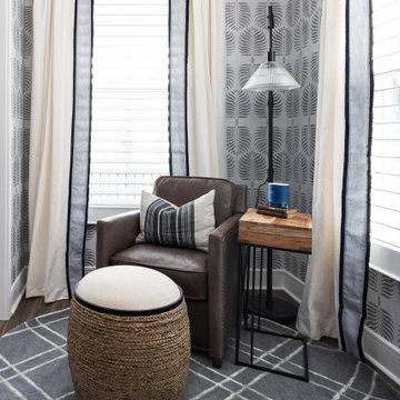 Graphic Wallpaper Petite Home Office