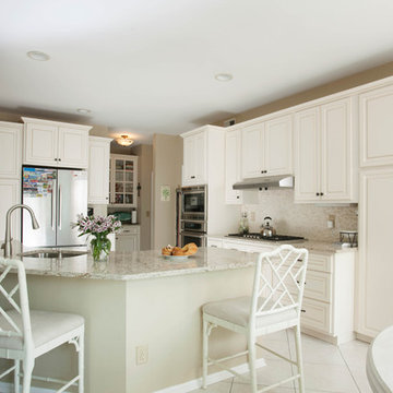Winter white with Walnut Glaze