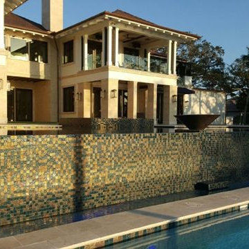Luxury All Tile Steel Blue Pool & Spa
