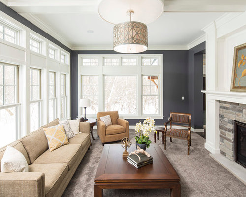 Carpet Living Room Design Ideas & Remodel Pictures | Houzz  SaveEmail