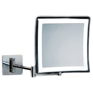 Smile 850 Hard Wired Wall Mounted Magnifying Mirror 5x