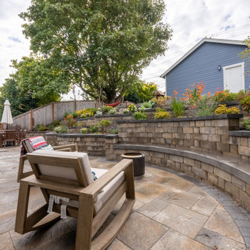 Sloped Backyard Relaxing Hideaway
