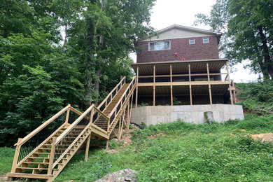 Covered Deck and Exterior Staircase