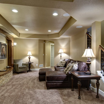 Basement Entry and Home Theater