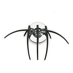 Inviting Home Inc. - Black Modern Crystal Sconce - Wall Sconces