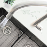 STYLISH Kitchen Sink Faucet Single Handle Pull Down Dual Mode Stainless Steel
