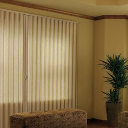 Hunter Douglas Vignette&reg; Traversed&trade; with Vertiglide&trade; Shades - Vertical Blinds