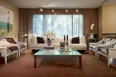 Example of a trendy living room design in Other