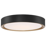 Access Lighting - Access Lighting Malaga LED Flush Mount 49971LEDD-MBL/ACR, Matte Black - This LED Flush Mount from Access Lighting has a finish of Matte Black and fits in well with any Contemporary style decor.