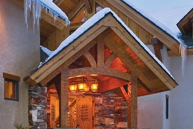 Inspiration for a country exterior home remodel in Other