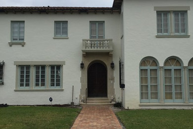 This is an example of a mediterranean landscaping in Miami.
