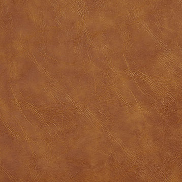 Caramel Distressed Breathable Leather Look And Feel Upholstery By The Yard