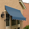 Awntech 3' Charleston Acrylic Fabric Fixed Awning, Dusty Blue