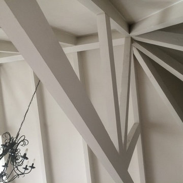 Beams - White to Faux Wood
