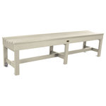 Sequioa - Sequoia Weldon 6' Backless Picnic Bench, Whitewash - Our unique, proprietary synthetic wood has been used extensively in world-famous, high-traffic environments since 2003. A favorite wood-alternative for engineers at major theme parks, its realism and natural beauty means that it has seen use in projects ranging from custom furniture to fencing, flooring, wall covering and trash receptacles.
