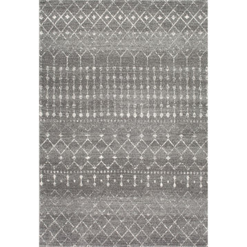 nuLOOM Moroccan Blythe Contemporary Area Rug, Dark Gray 10'x13'