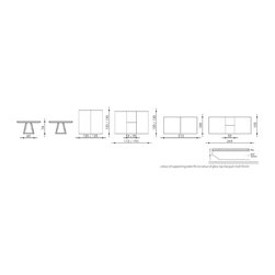 MEZZO Quadro Dining table Bacher - Dining Tables