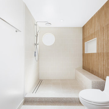 A Japandi-Inspired Bathroom Remodel and Eclectic Half Bath Addition