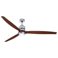 Sonnet 1-Light 70" Indoor Ceiling Fan, Chrome